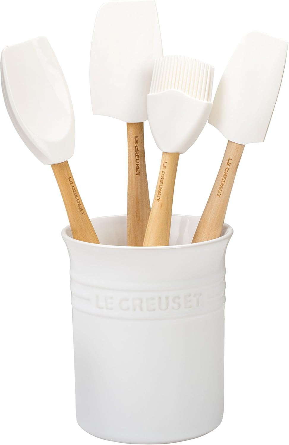 Le Creuset Silicone Craft Series Utensil Set with Crock, 5 pc