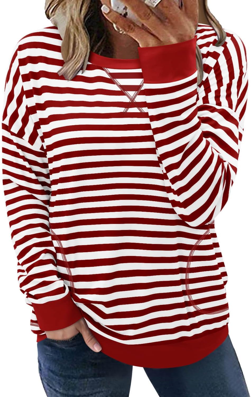 Cozy Crewneck Sweatshirt by ONLYSHE 