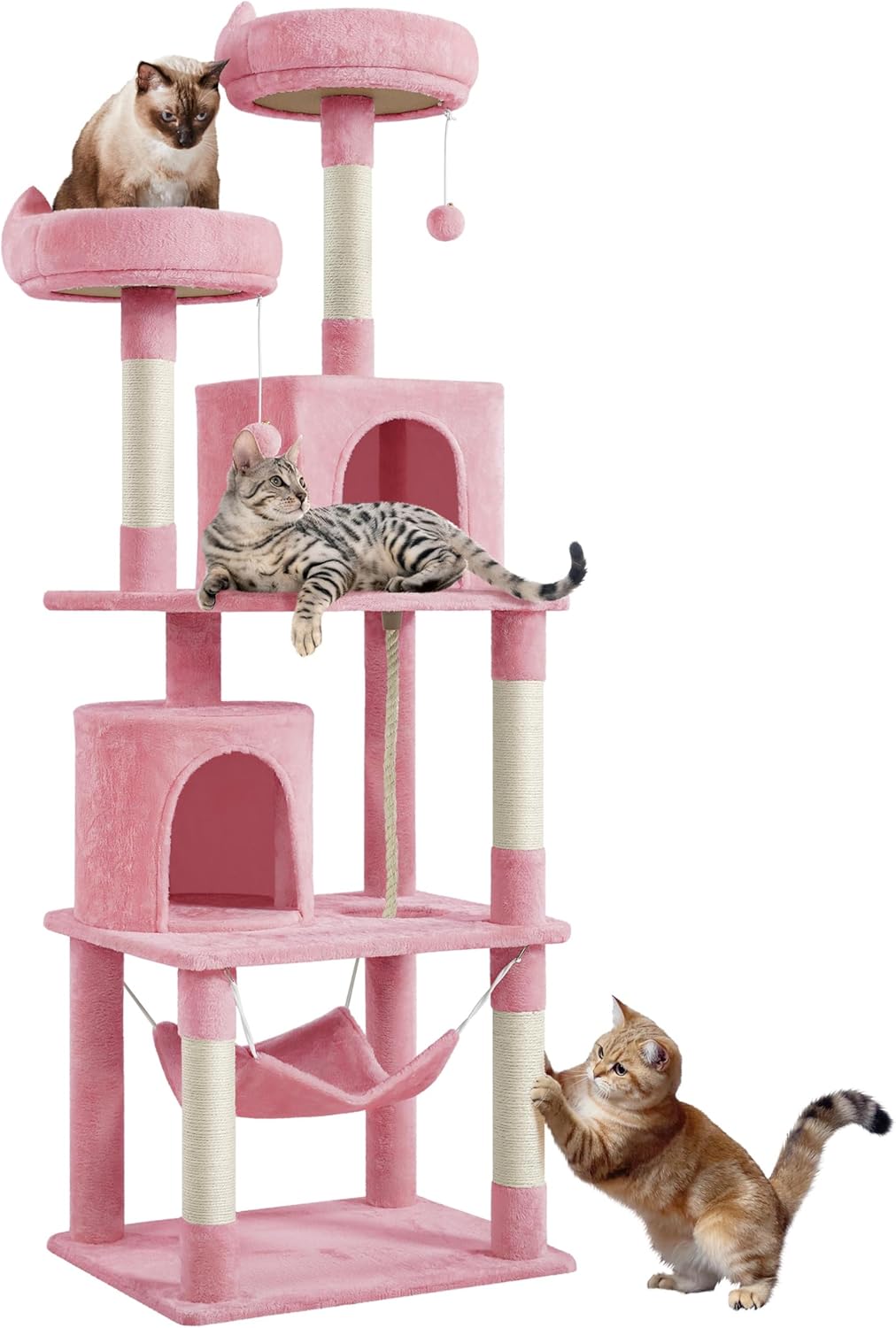 Yaheetech Cat Tree 70.5in Multi Level Cat Tower for Indoor Cats