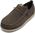 Men's Extra Wide Slip-On Shoes with Arch Support - Comfortable Loafers