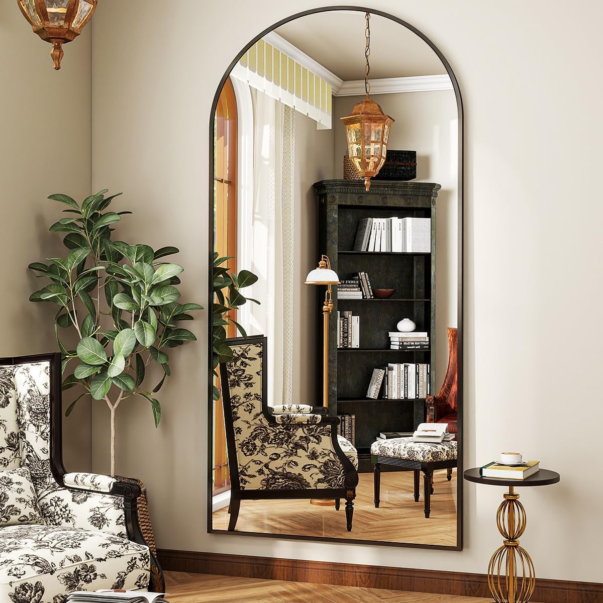 BEAUTYPEAK 71inx30in Full-Length Arch Floor Mirror for Any Room