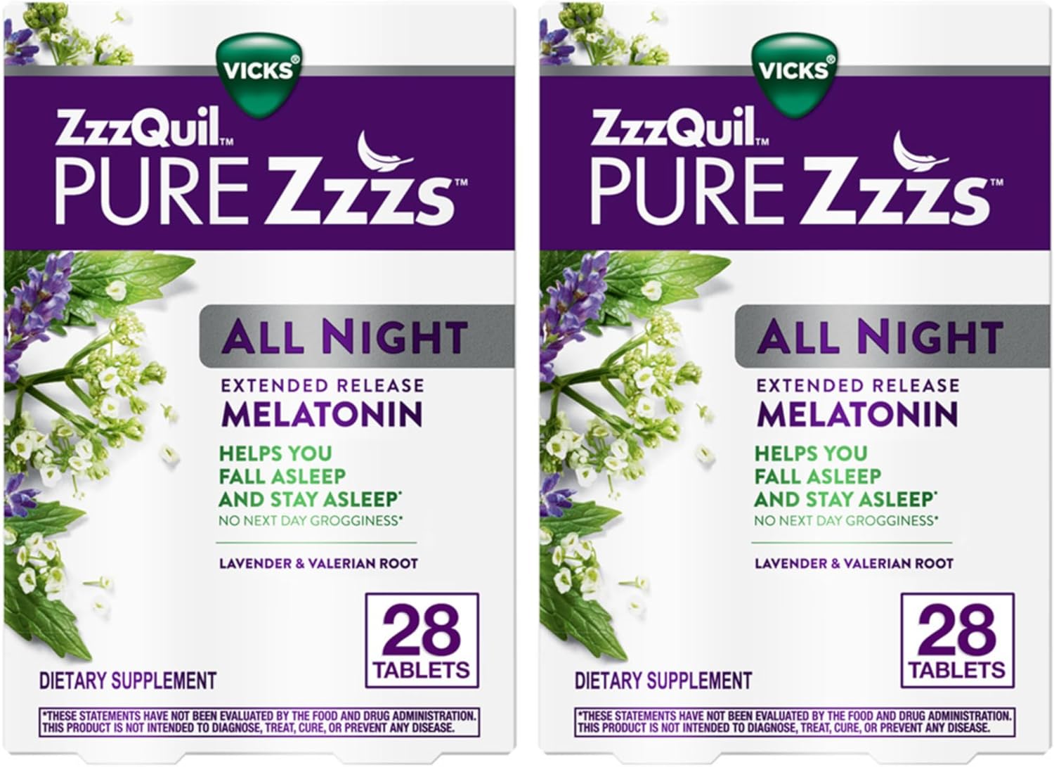 ZzzQuil PURE Zzzs All Night Melatonin Sleep Aid Tablets Review