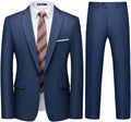 WULFUL Men's Slim Fit 2 Piece Suit Set - Sharp One-Button Tuxedo