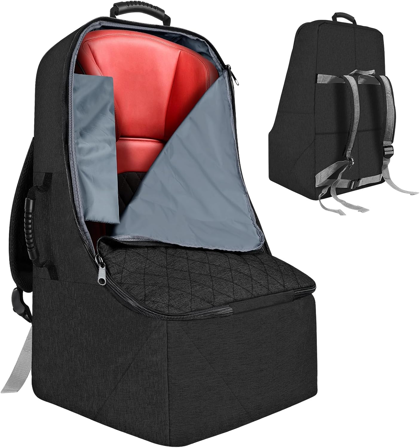 Padded Car Seat Travel Bag for Airplane - Heavy Duty Backpack