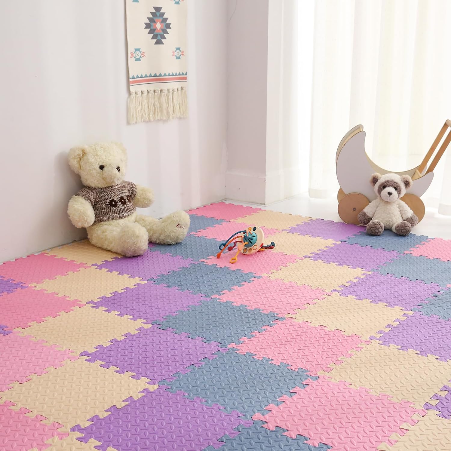 Foam Play Mat for Baby - Non-Toxic Interlocking Floor Mats