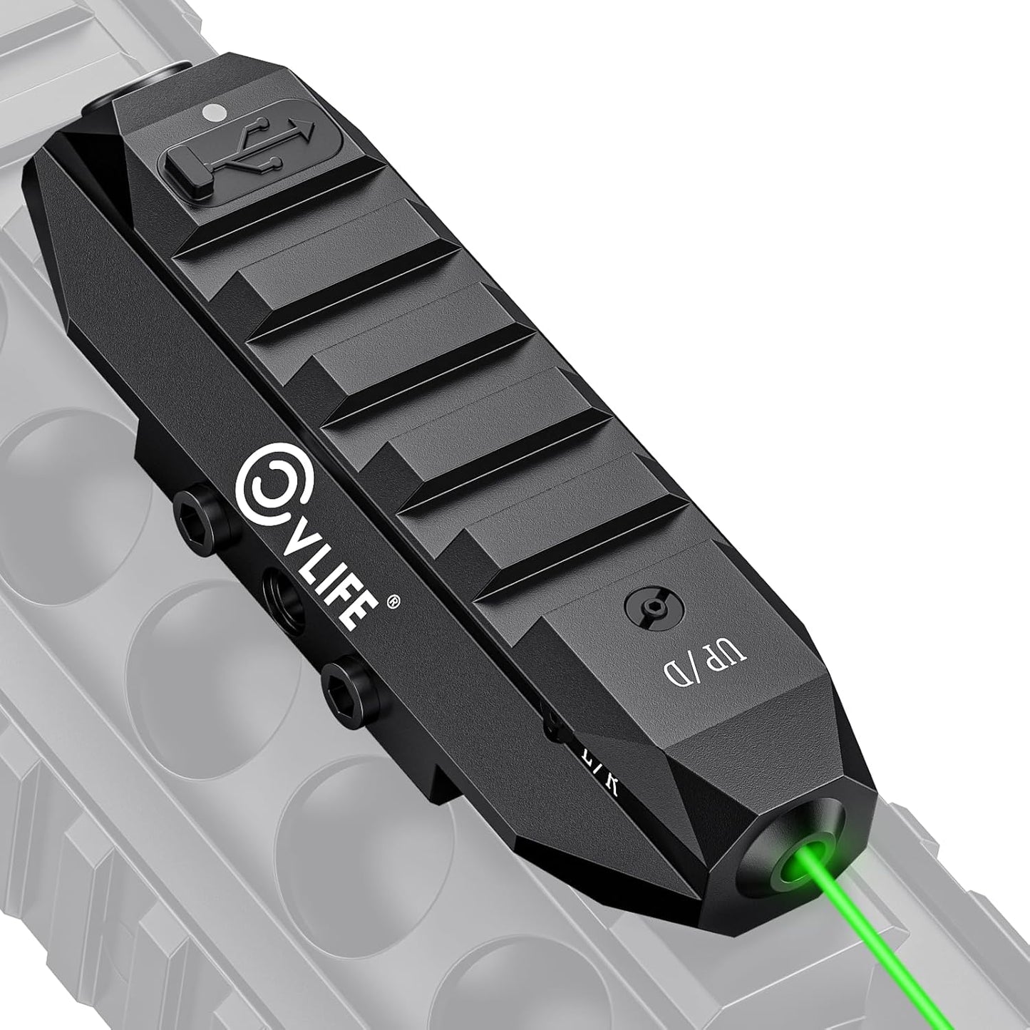 CVLIFE Picatinny Laser Sight for Rifle with Strobe Mode