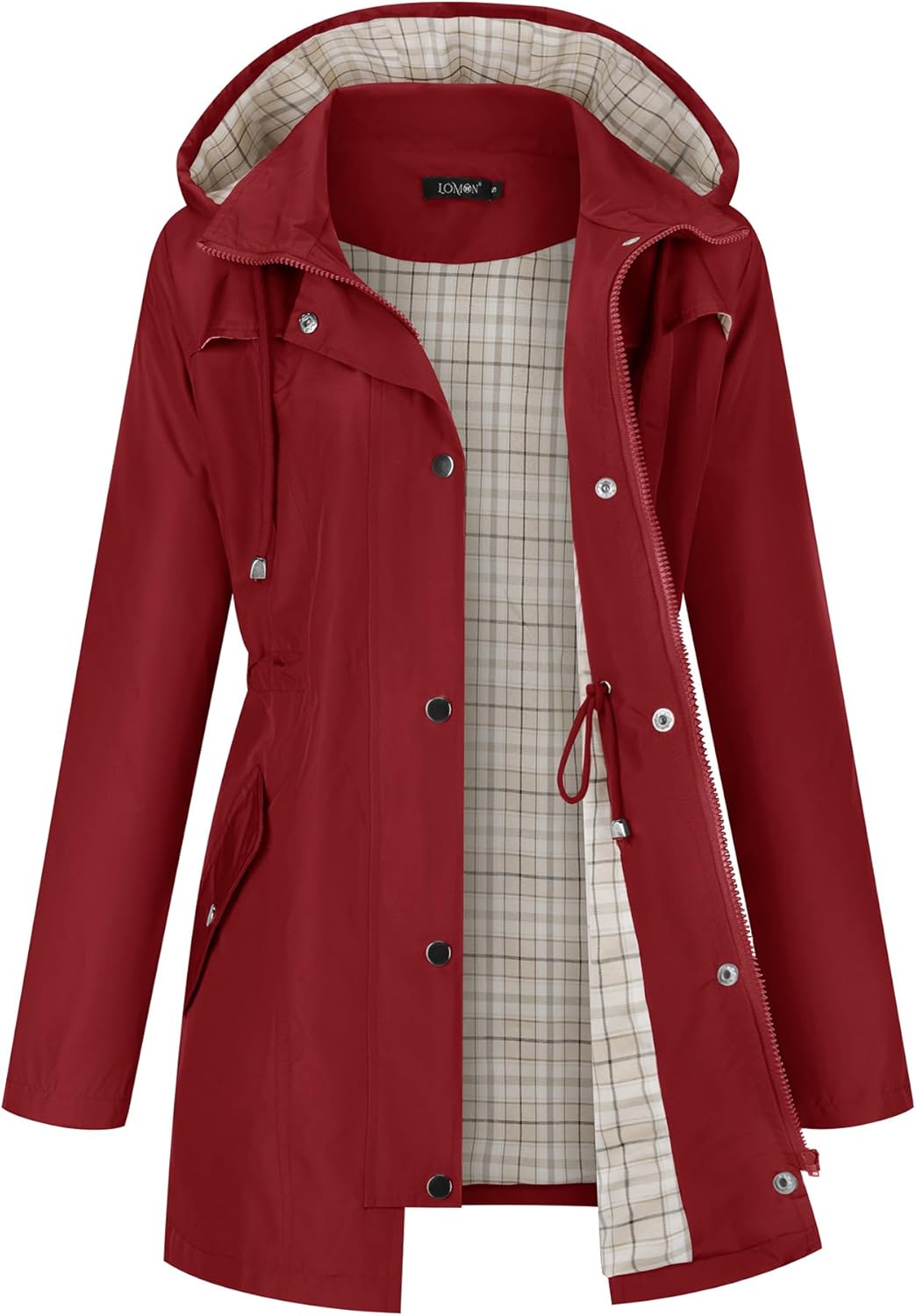 LOMON Women Waterproof Outdoor Hiking Raincoat Lightweight Jacket