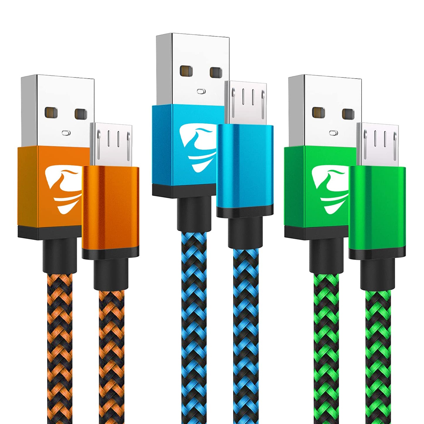 Fast Charging 6FT Micro USB Cable 3-Pack