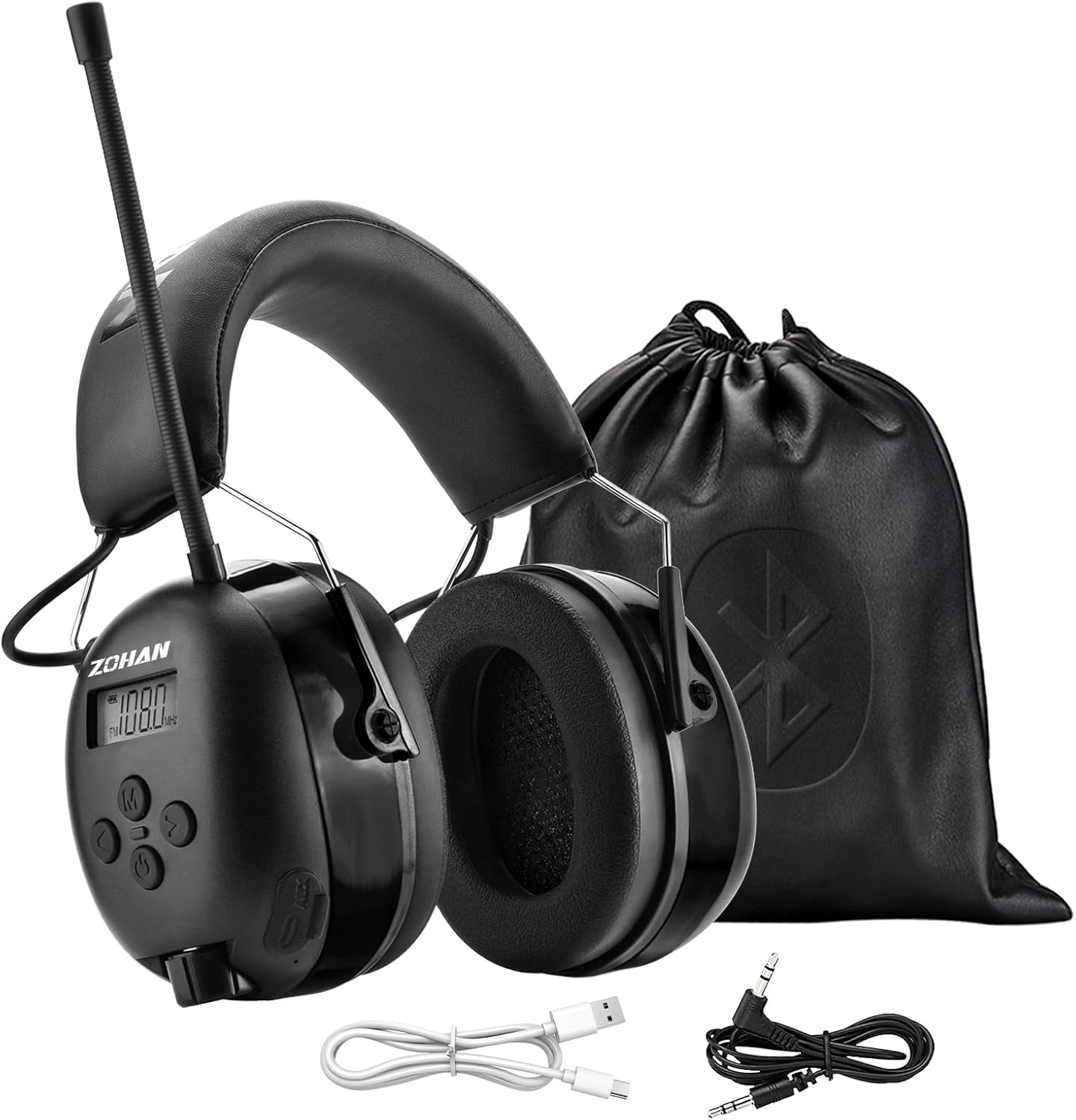 ZOHAN AM/FM Radio Headphone: Noise Reduction Earmuffs