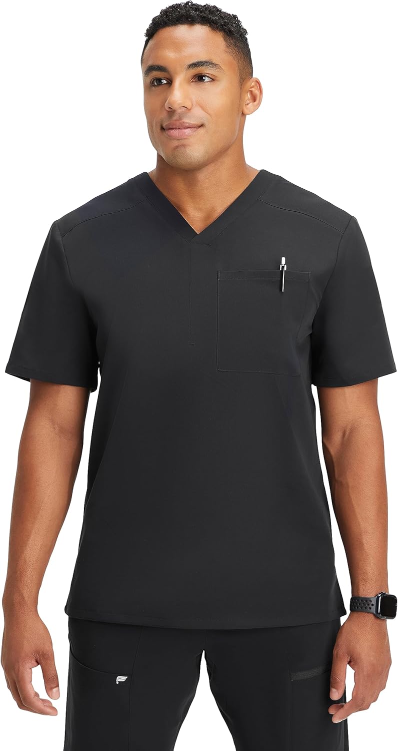 Fabletics Men's Helix 1-Pocket Scrub Top - MotionTech Comfort