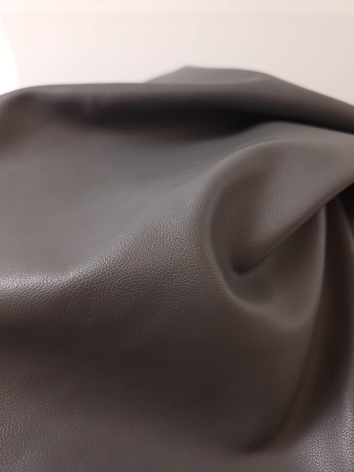 Soft Faux Vegan PU Leather for Upholstery Projects - Dark Grey