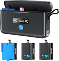 3 Pack GoPro Hero 8/7/6/5 Battery Charger with Display Screen