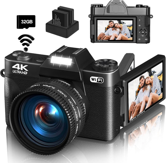 WIKICO 4K Camera: Crystal Clear Imaging & Vlogging Power!