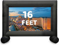 16Ft Outdoor and Indoor Inflatable Movie Projector Screen - Fast