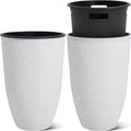 Garden 2-Pack 21in Tall Planters with Inside Pots - Imitation Stone