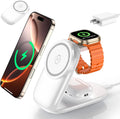 3 in 1 Magnetic Wireless Mag-Safe Charger Stand - Foldable Travel