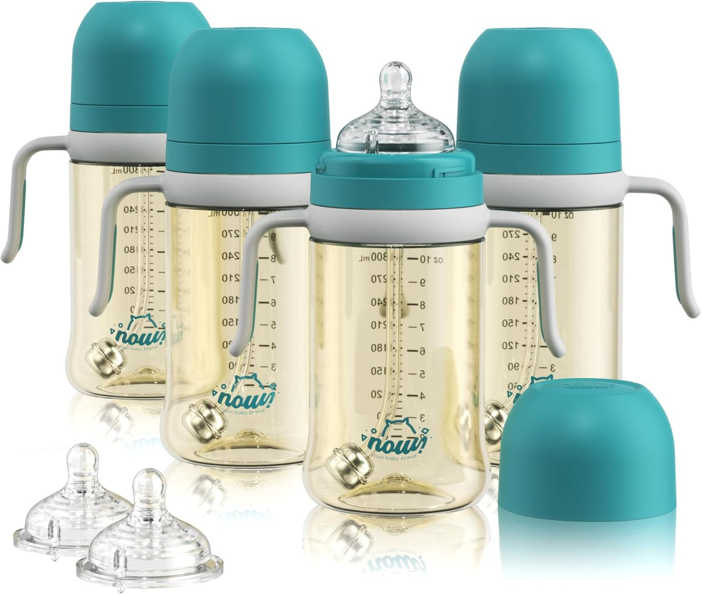 Nouri Natural Flow Anti-Colic Baby Bottle Set