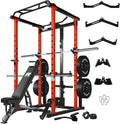 RitFit Power Cage with Lat Pulldown and Bench - Complete Home Gym