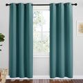 NICETOWN Sea Teal Blackout Curtains for Bedroom and Office