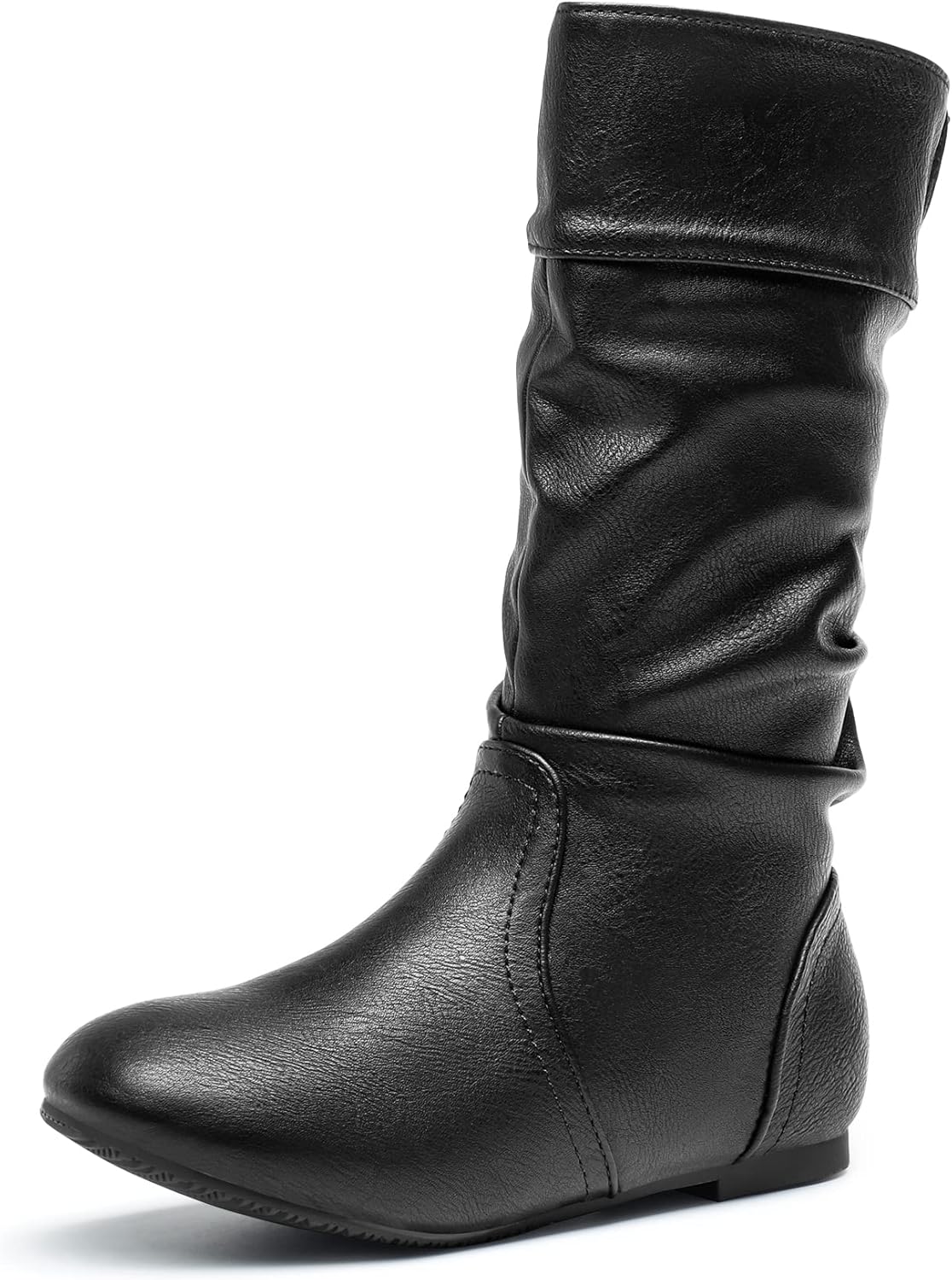 DREAM PAIRS Girl's Faux Fur Lined Knee High Winter Boots