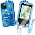 Kids Smart Phone Toys Touchscreen HD Dual Camera Dino Phone - Play