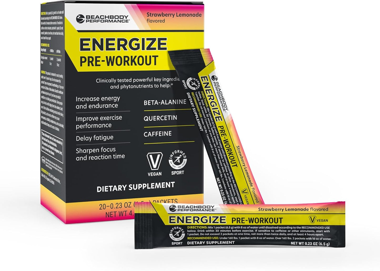 BODi Energize Pre Workout Powder for Enhanced Energy & Focus