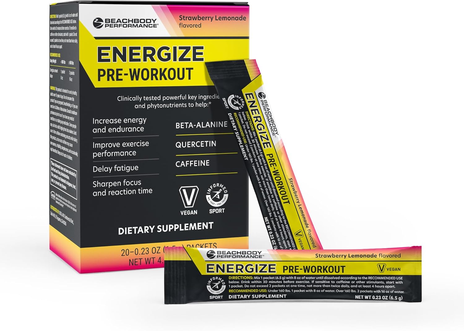 BODi Energize Pre Workout Powder for Enhanced Energy & Focus