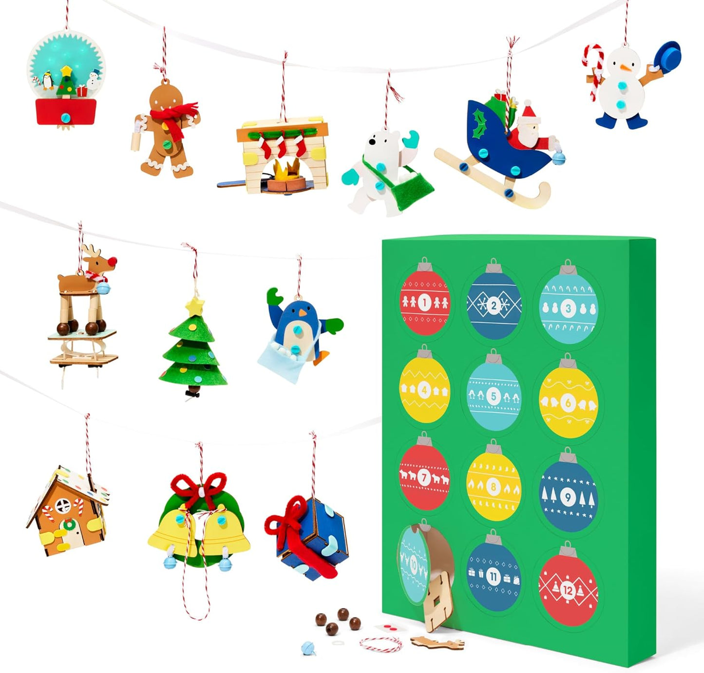 KiwiCo 12 Day Advent Ornaments for Creative Holiday Fun