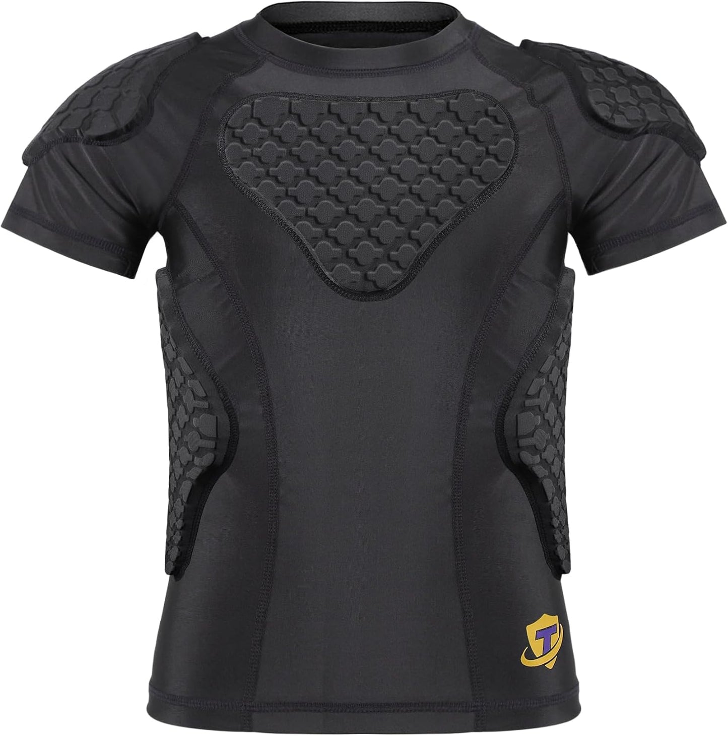 TUOY Youth Kids Padded Chest Rib Protector Shirt for Sports