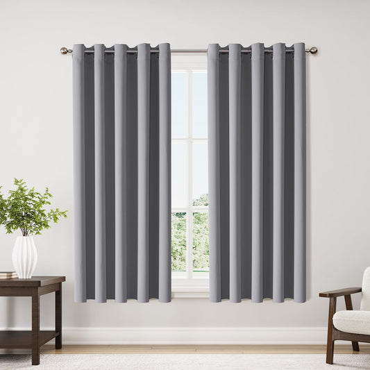 ChrisDowa Blackout Curtains for Bedroom - 70 in Wide Panels
