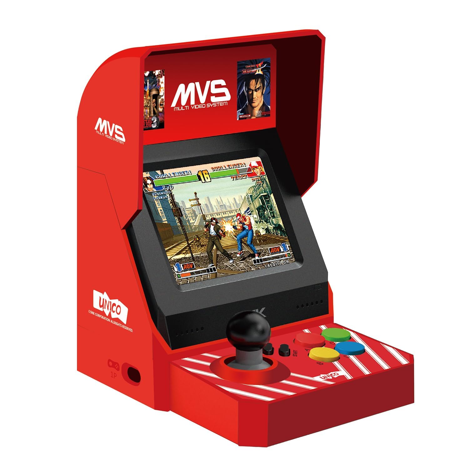 UNICO MVS Mini Home Arcade Machine with 45 Classic Games