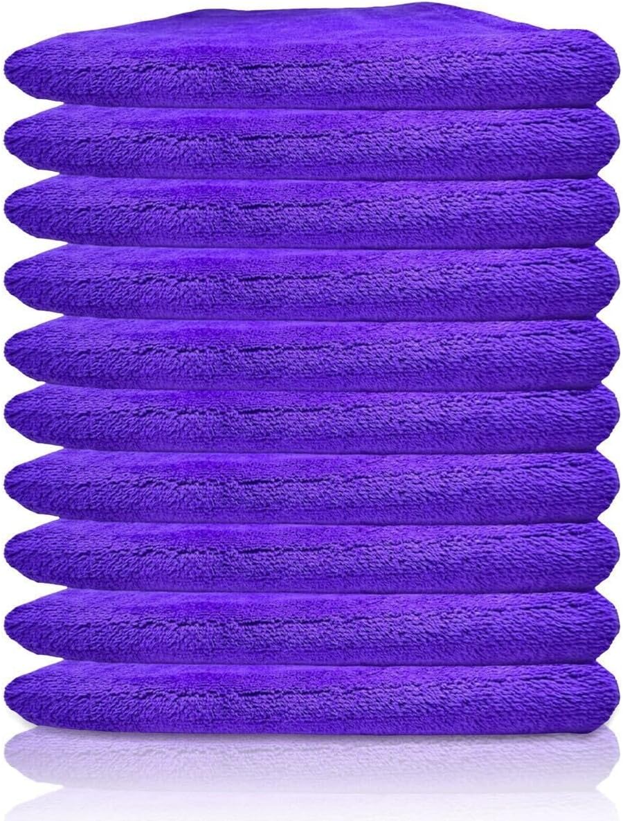 Paks 16x16 Lintless Microfiber Towels - 10-Pack