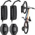 Bike Rack Garage Wall Mount 150 Swivel Vertical Hangers - Space Saver