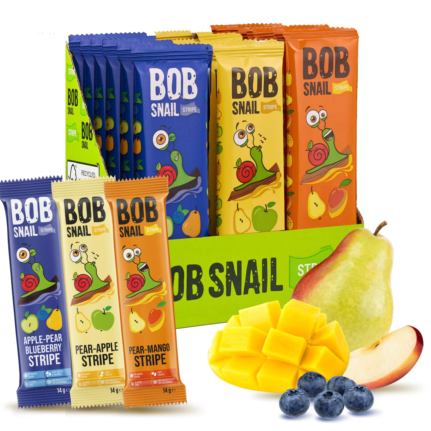 Healthy Organic Fruit Snacks for Kids and Adults - 30 Pack