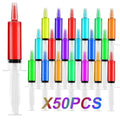 50 Pack 60mL Jello Shot Syringes with Cap - Reusable Party Gear