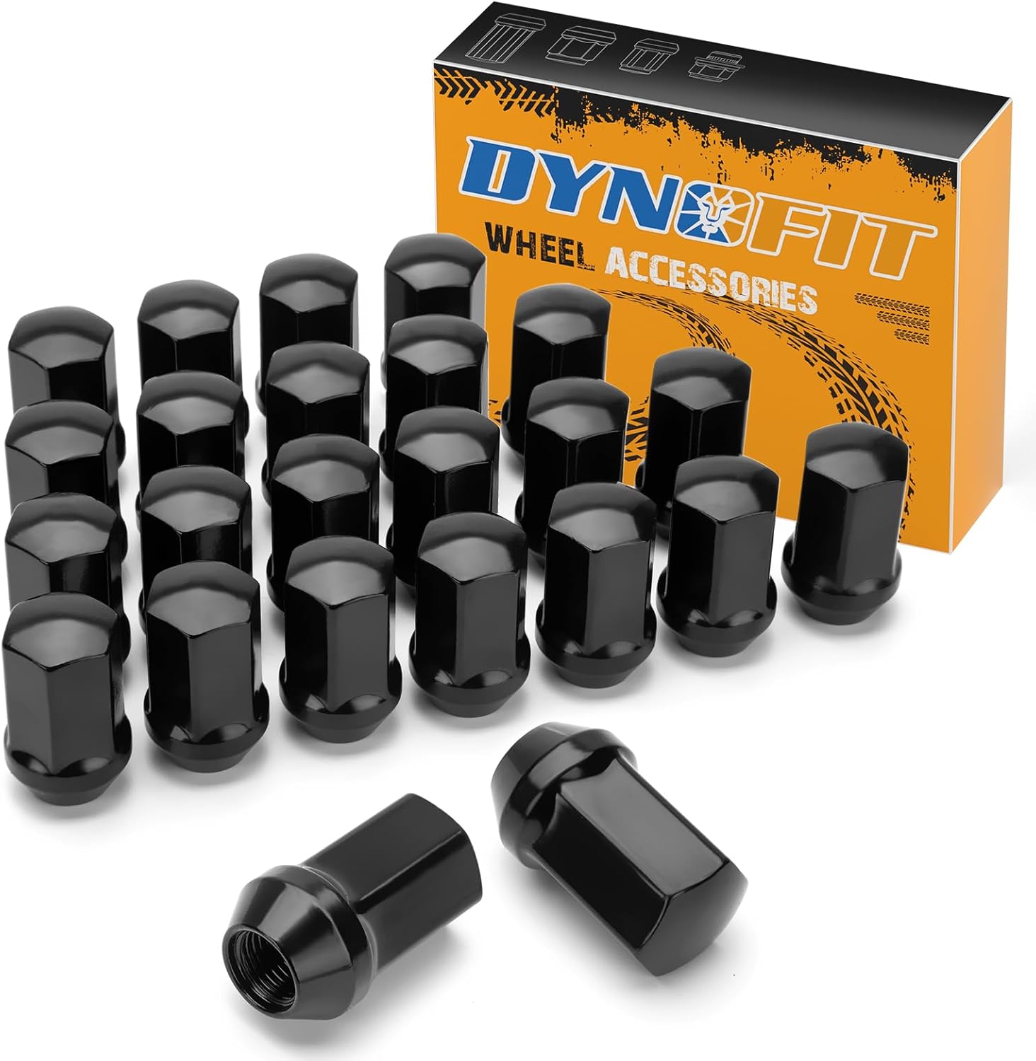 dynofit 24pcs 14x1.5 Stock Lug Nuts for Chevy & GMC Vehicles