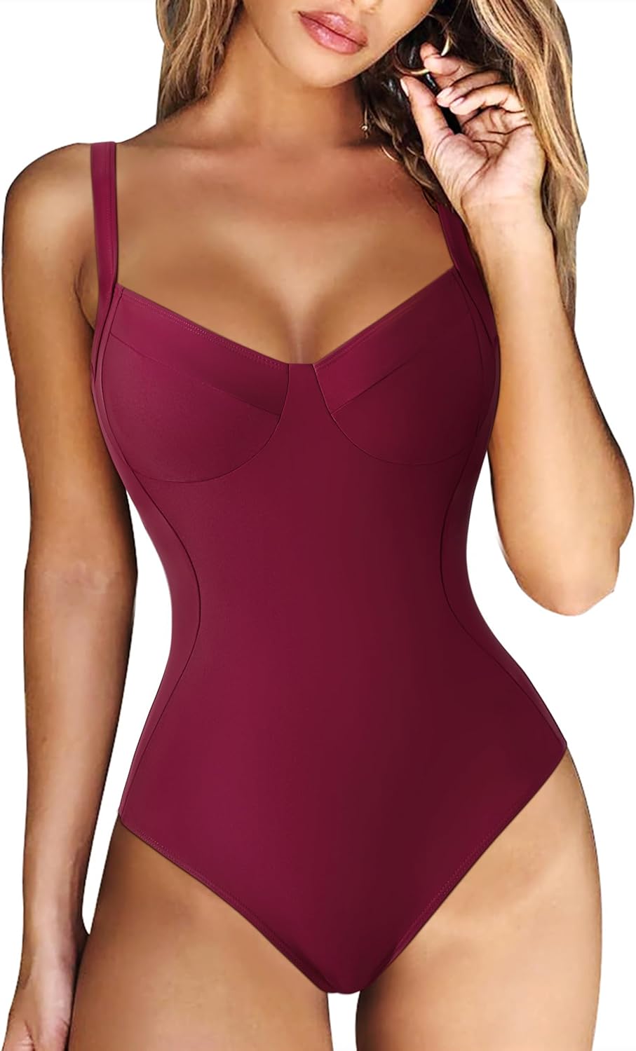 RXRXCOCO Women Slimming Tummy Control One Piece Swimsuits
