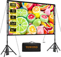 TOWOND Projector Screen with Stand 84 in 16:9 - Portable