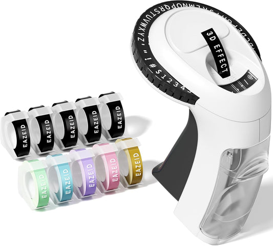 Retro 3D Embossing Label Maker Set - EazeID