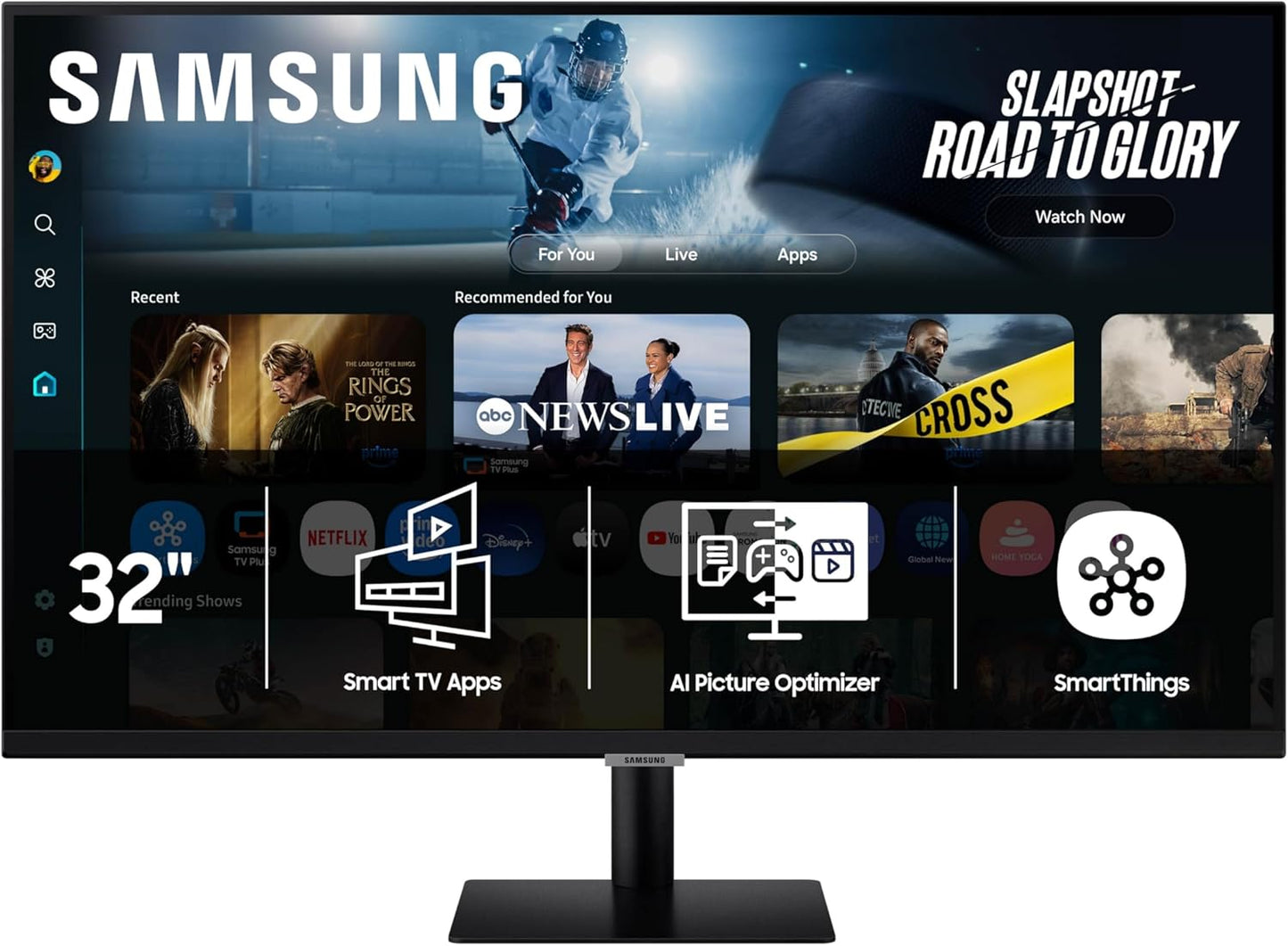 Samsung 32 Smart Monitor M7 with 4K UHD Display and AI Features