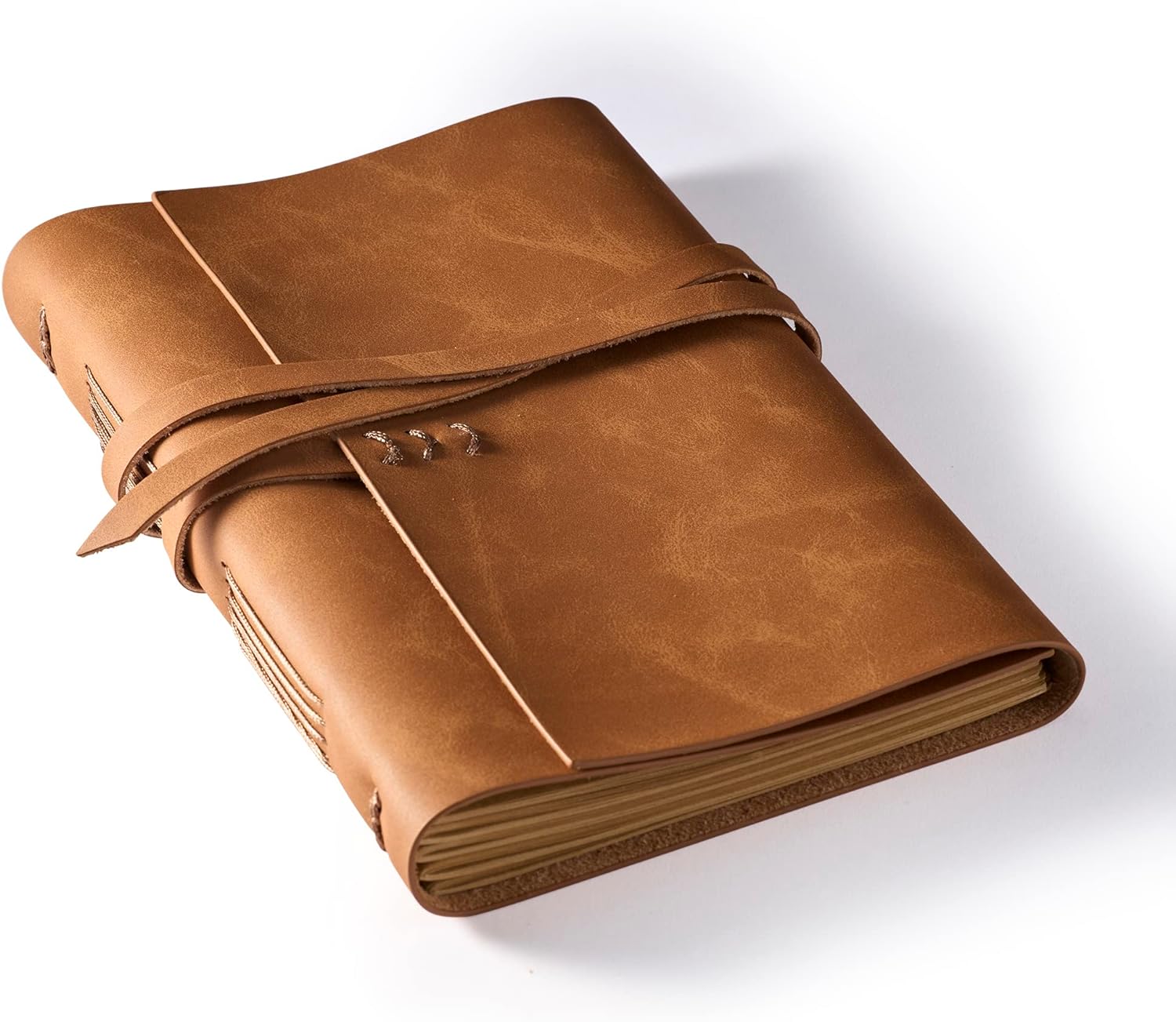 MAYBELL 5x7 Leather Journal: Elegant, Genuine, 200 Lined Pages