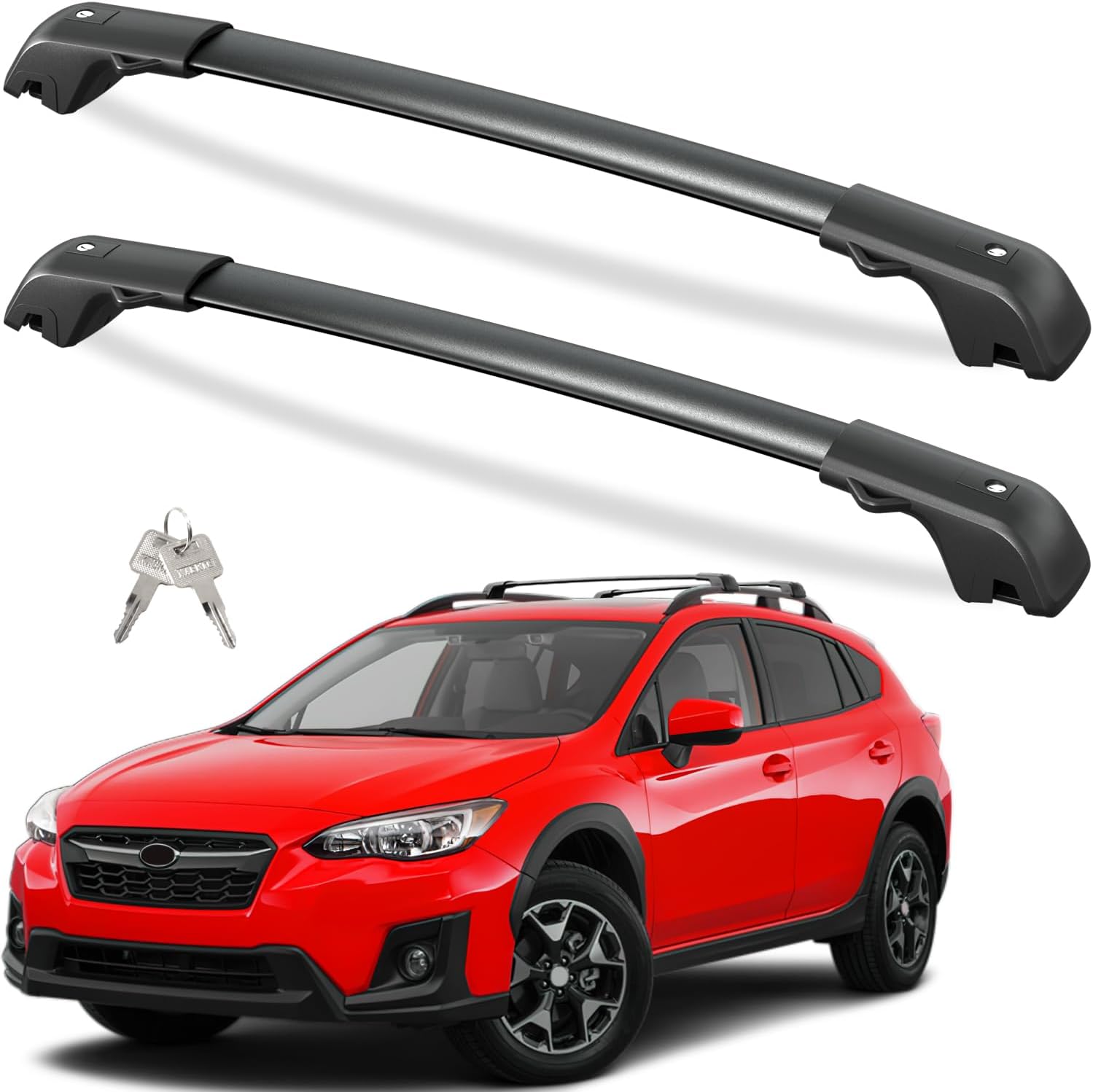 Tuyoung Lockable Roof Rack Cross Bars for Subaru Vehicles