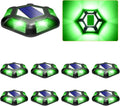 Green Solar Dock Lights for Driveway and Garden Pathway Use