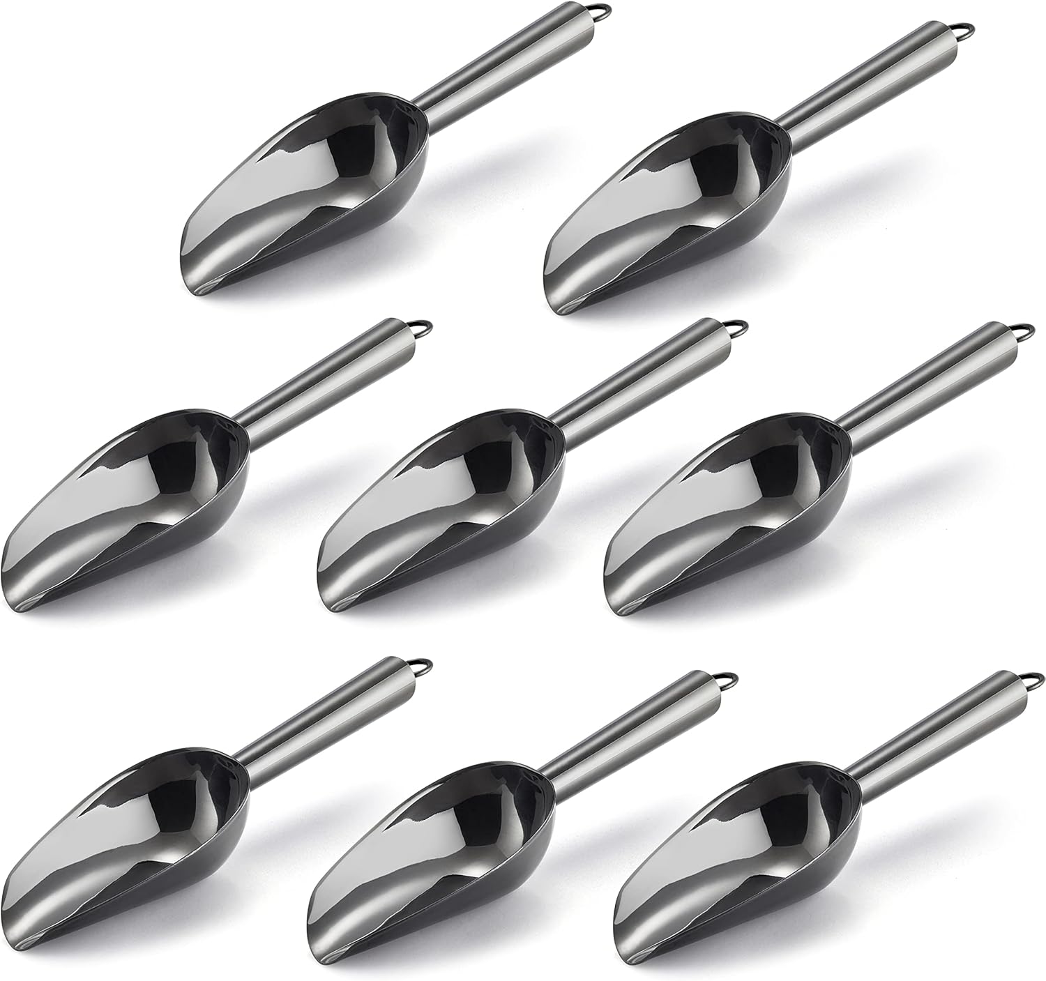 E-far Mini Stainless Steel Scoops Set - Rust-Proof & Handy