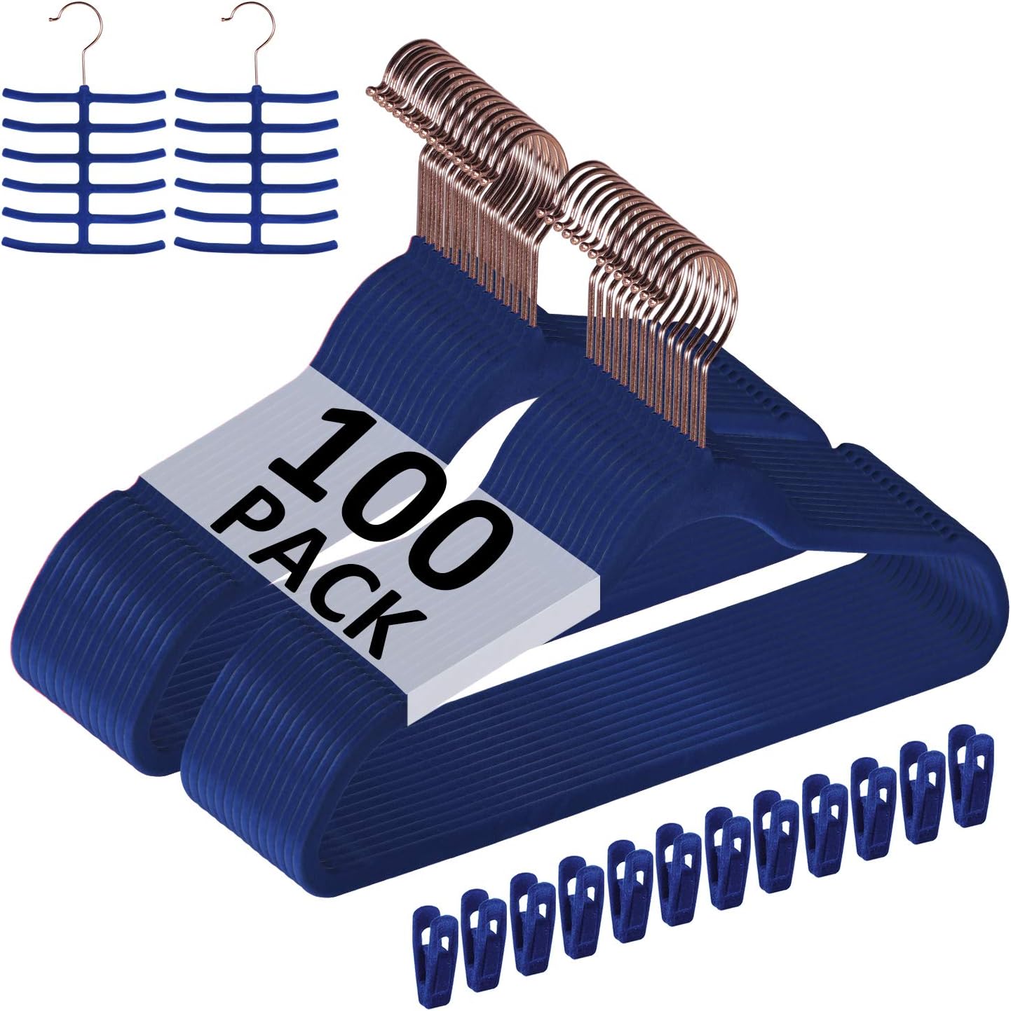 VECELO Premium Velvet Clothes Hangers for Heavy Duty Use