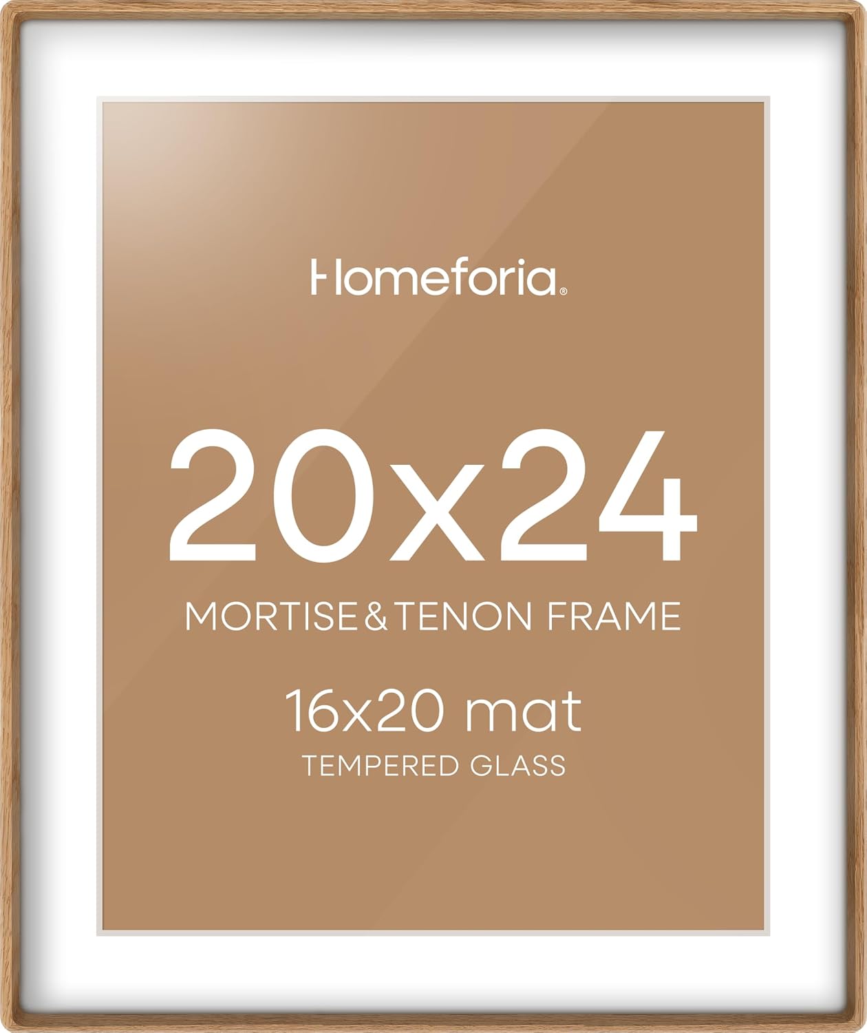 Natural Wood Frame 20x24 by Homeforia for Elegant Displays
