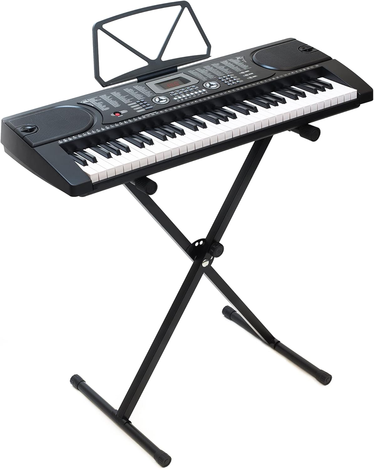 Versatile 61-Key Electronic Keyboard Bundle - Black