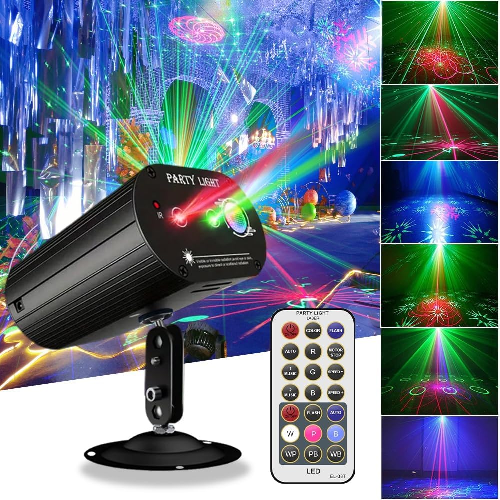 Sound-Activated RGB Laser Light