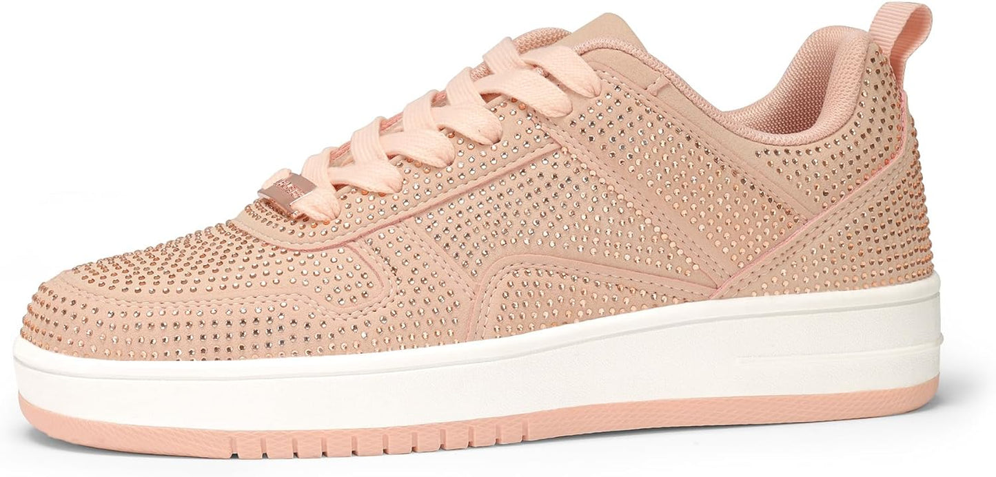 Fashion Sparkle Rhinestone Sneakers for Women - Comfortable Style
