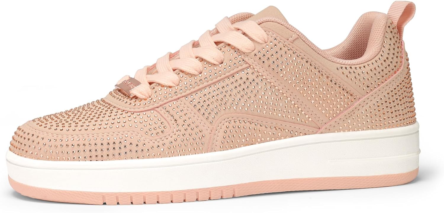Fashion Sparkle Rhinestone Sneakers for Women - Comfortable Style